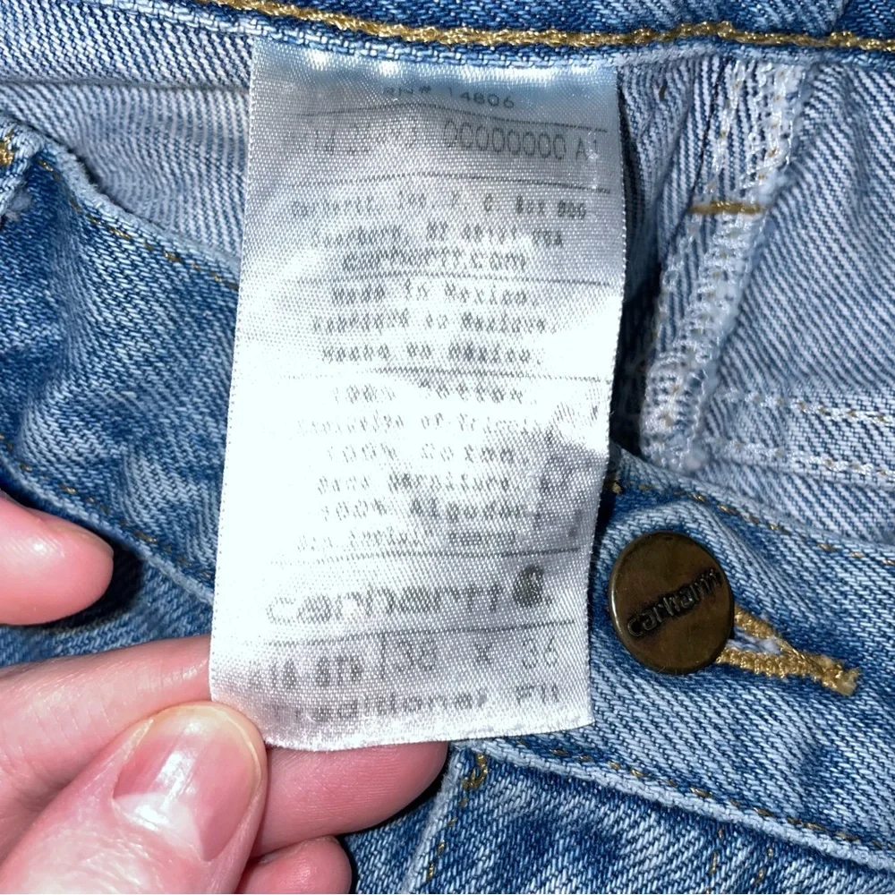 Carhartt Traditional Fit Work Wear Denim Jeans